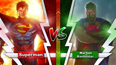 Superman Vs Martian Manhunter Kryptonian Vs Martian Who Will Win