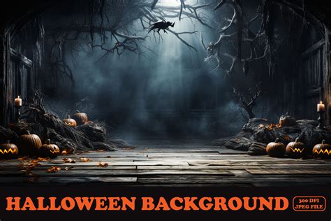 Spooky Horror Halloween Background with Graphic by Design Empire ...