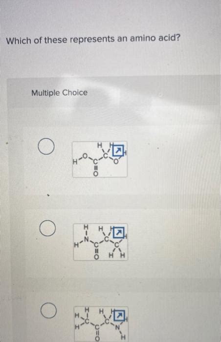 Which Of These Represents An Amino Acid Multiple Chegg