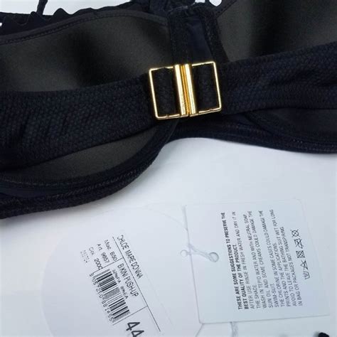Chloe Swim Nwt Chloe Black Scallop Push Up Bikini Xs S M Poshmark