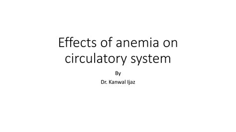 Effect Of Anemiapptx