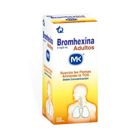 Bromhexina Adulto Mk Jarabe 8 Mg Frasco 120 Ml Farmacia Pasteur Medicamentos Y Cuidado