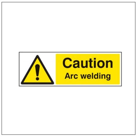 Standard Rigid Adhesive Signs Caution Arc Welding Signs Display Shop