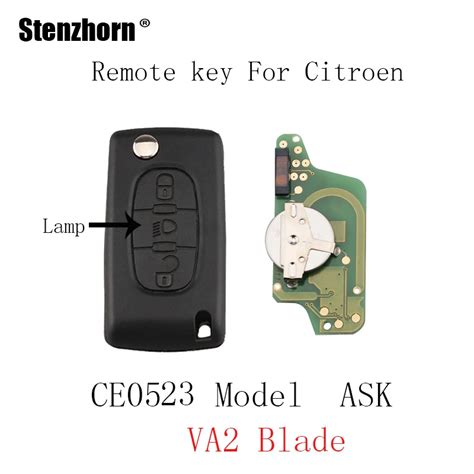 Stenzhorn Flip Remote Key Fob For CITROEN Berlingo C3 C2 C5 C4 Picasso