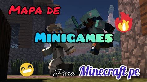 Mapa De Minijuegos Para Minecraft Pe 1 16 En Adelante YouTube