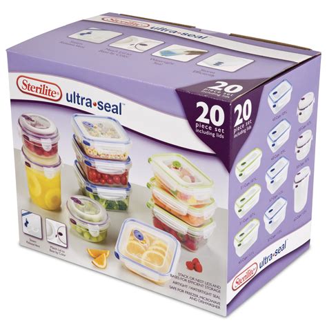 Sterilite Ultra•seal™ 20 Piece Set Clear