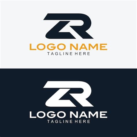 Premium Vector Vector Initial Zr Rz Z R Monogram Logo Template