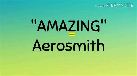 AMAZING - Aerosmith (Lyrics) Chords - Chordify