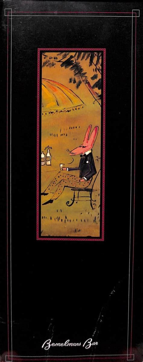 "The Carlyle Hotel/ Bemelmans Bar Menu" 2004 (SOLD)