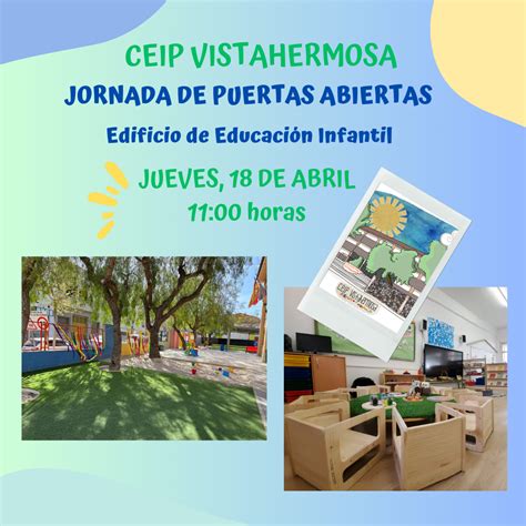 JORNADA DE PUERTAS ABIERTAS CEIP VISTAHERMOSA Educación Aspe