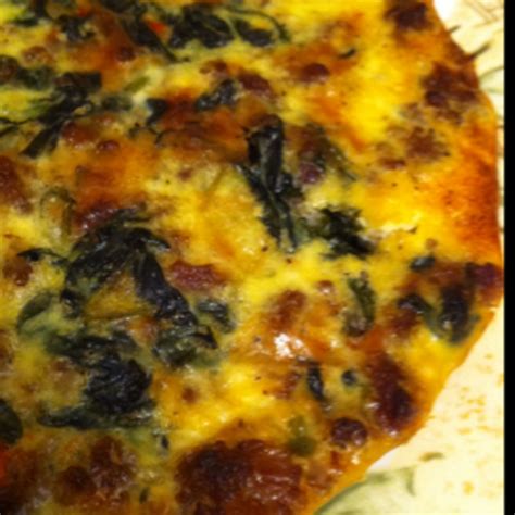 Spinach & Sausage Quiche