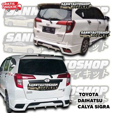 Jual TERMURAH BODYKIT BELAKANG CALYA MODEL YARIS BODYKIT BELAKANG SIGRA