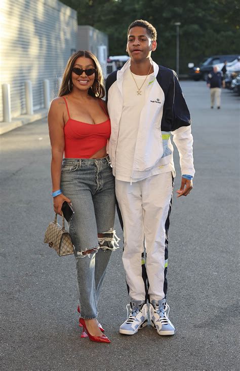 La La Anthony Slips On Pyramid Heels For Us Open With Son Kiyan