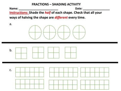 FRACTIONS - SHADING ACTIVITY | Teaching Resources