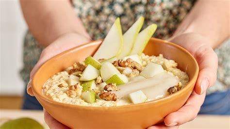 Marzipan Porridge Mit Birne Und Ger Steten Waln Ssen Rezept Selbst