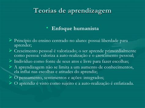 Teorias De Aprendizagem