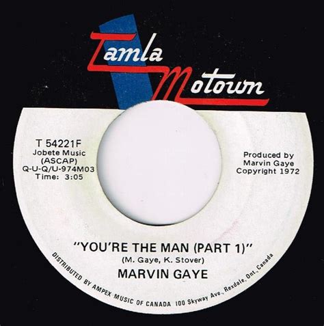 Marvin Gaye Youre The Man Part 1 And 2 1972 Vinyl Discogs