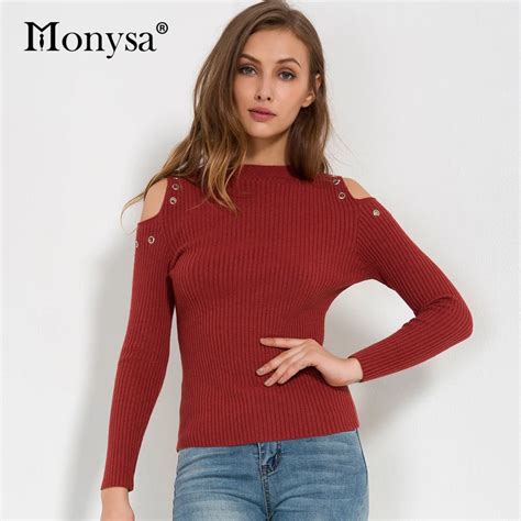 Women Sweaters And Pullovers 2017 Autumn New Fashion Long Sleeve Off