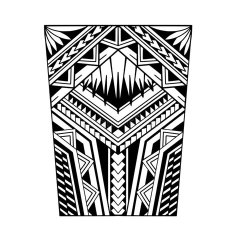 Wrap Around Arm Polynesian Tattoo Design Pattern Aboriginal Samoan