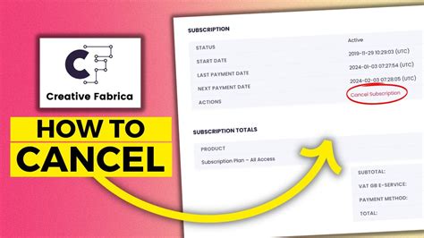 How To Cancel Creative Fabrica Subscription Youtube