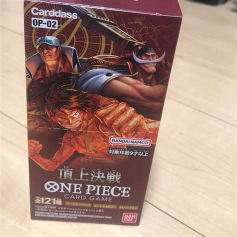 One Piece カードゲーム 頂上決戦 Op 02 未開封box テープ付 メルカリ