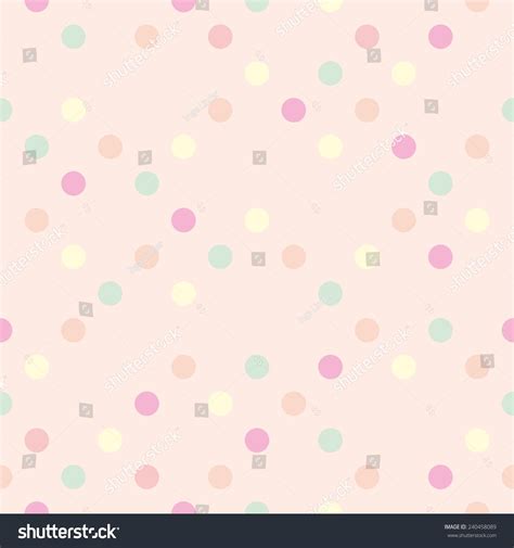 Pastel Polka Dots On Pink Background Shutterstock