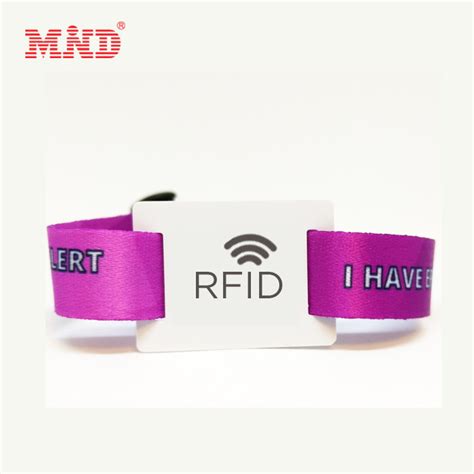 Amusement Park Music Festival Event Disposable Woven Rfid Wristband