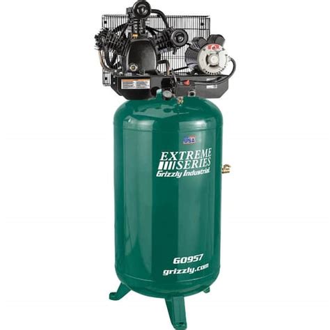 Grizzly Industrial 80 Gal 175 PSI 5 HP Extreme Series Corded Electric