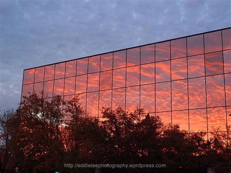 Eddie Lee Photography Sunset Photography Glass Building Glass Photography