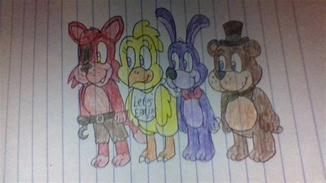 Freddy Fazbear and the gang by Lelan-B-Keeton on DeviantArt