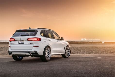 Bmw X5 G05 Xdrive40i White With 1221 Wheels R5445 Ap2x Apex30 Aftermarket Wheels Wheel Front