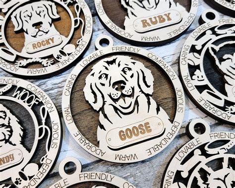 Custom Dog Breed Ornament Personalized Christmas Gift for - Etsy