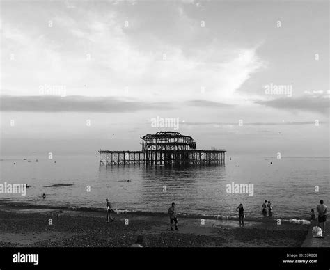 Brighton beach and pier Stock Photo - Alamy