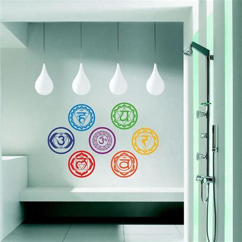 7 Chakras Wall Sticker Wall Stickers Mandala Vinyl Wall Stickers