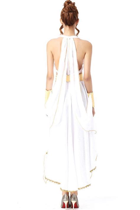 White Sexy Greek Goddess Cosplay Costume In 2022 Greek Goddess Dress Goddess Costume Greek