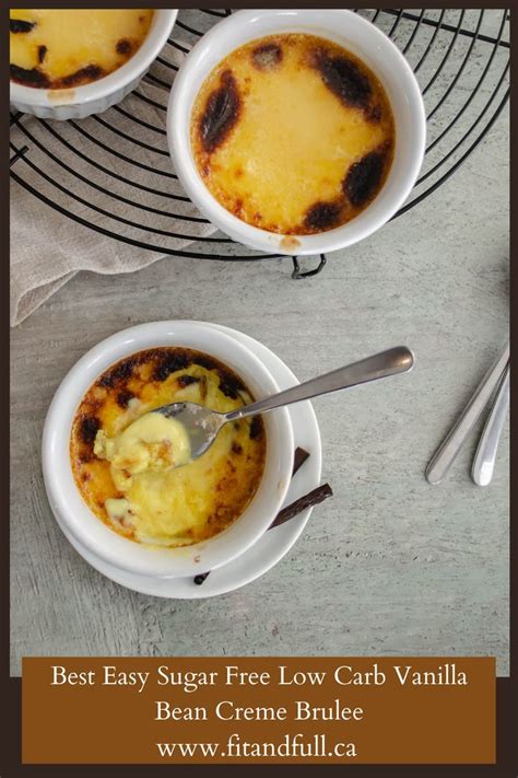 Keto Crème Brulee Recipe Sugar free low carb Sugar free recipes