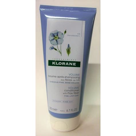 Klorane Baume Apr S Shampooing Aux Fibres De Lin Volume Ml