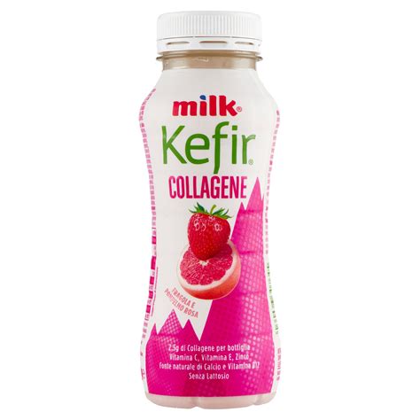 Milk Kefir Da Bere Collagene Fragola Pompelmo Rosa200g DAmbros