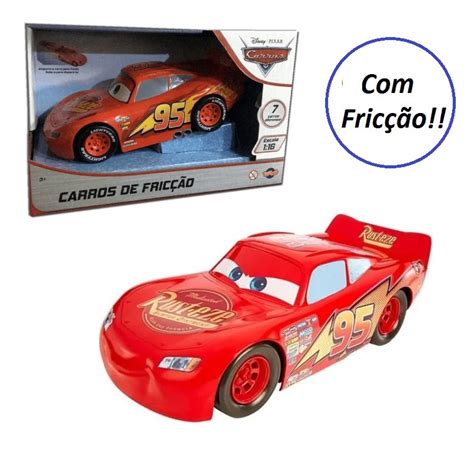 Carrinho Relâmpago Mcqueen Grande Disney Brinquedo Original na