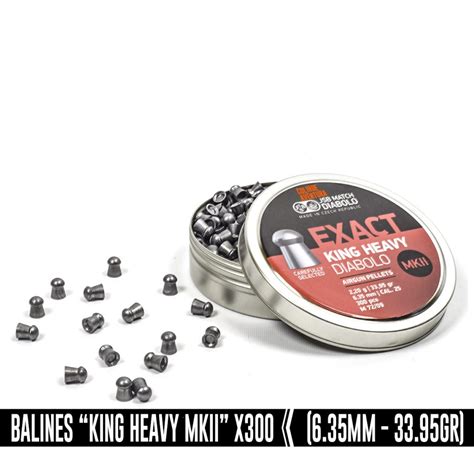 Balines JSB King Heavy MKII 34grains 6 35mm X300u Colihue