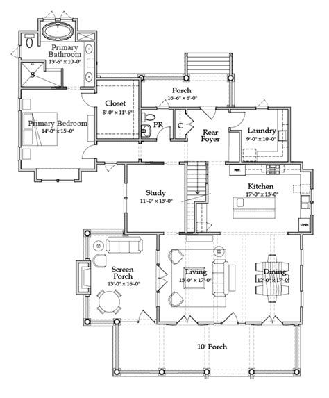 River Place Cottage Coastal Living House Plans