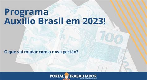 Como Vai Ocorrer O Programa Aux Lio Brasil Em Portal Trabalhador