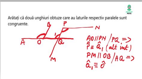 Unghiuri Cu Laturile Paralele Youtube