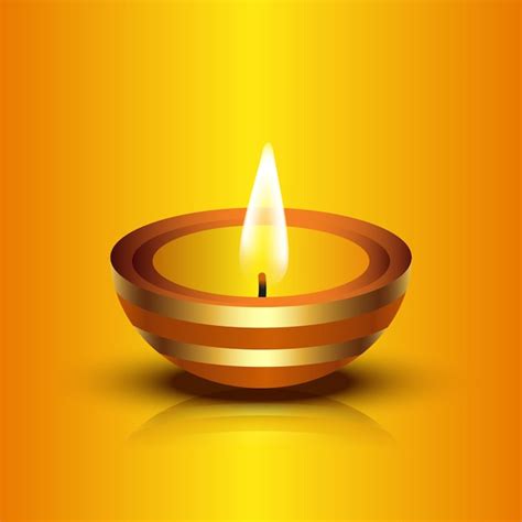 Yellow Diya Vectors And Illustrations For Free Download Freepik