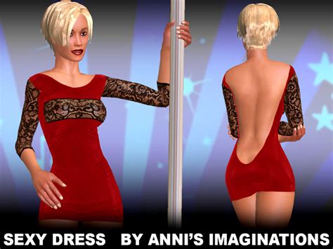 Clothes Upgrade Sexy Red Dress By Anni S Imaginations Achat Sex Game