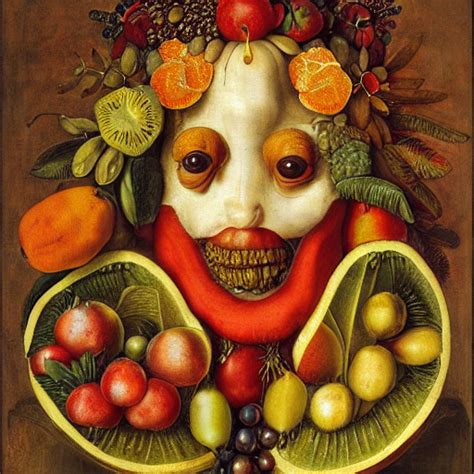 Krea Ai Only Fruits By Giuseppe Arcimboldo