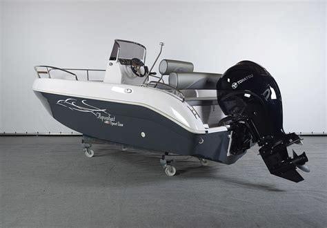 AQUABAT OPEN SPORTLINE 19 MET 90PK TOHATSU NIEUW Van Leeuwen Boten