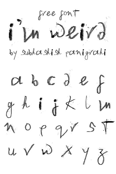 I'm Weird - Free Weird Font | Master Bundles