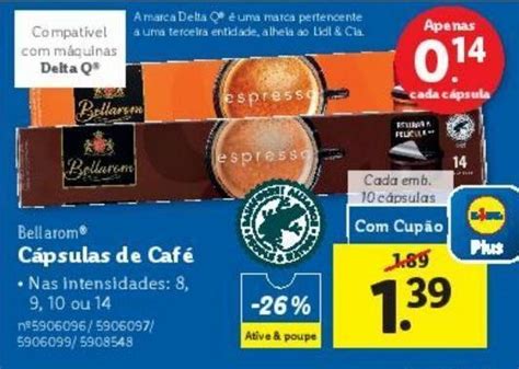 Promo O C Psulas De Caf Bellarom Em Lidl