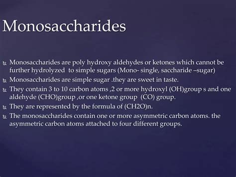 Classification Of Monosaccharides Pptx